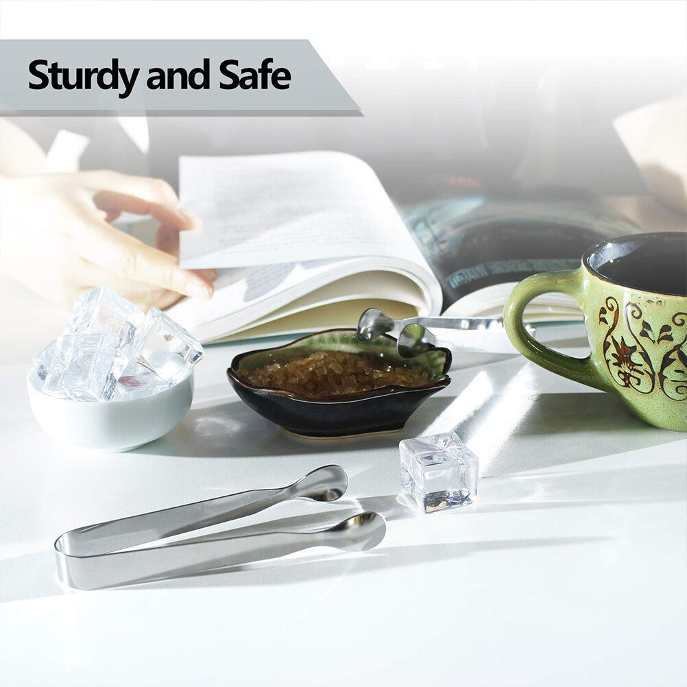 6Pcs Wedding Bar Sweet Candy Buffet BBQ Stainless Steel Party Kitchen Ice Tongs