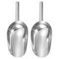 2pcs Garden Soil Scoop 9.5" 304Stainless Steel Hand Shovel Spade with Handle