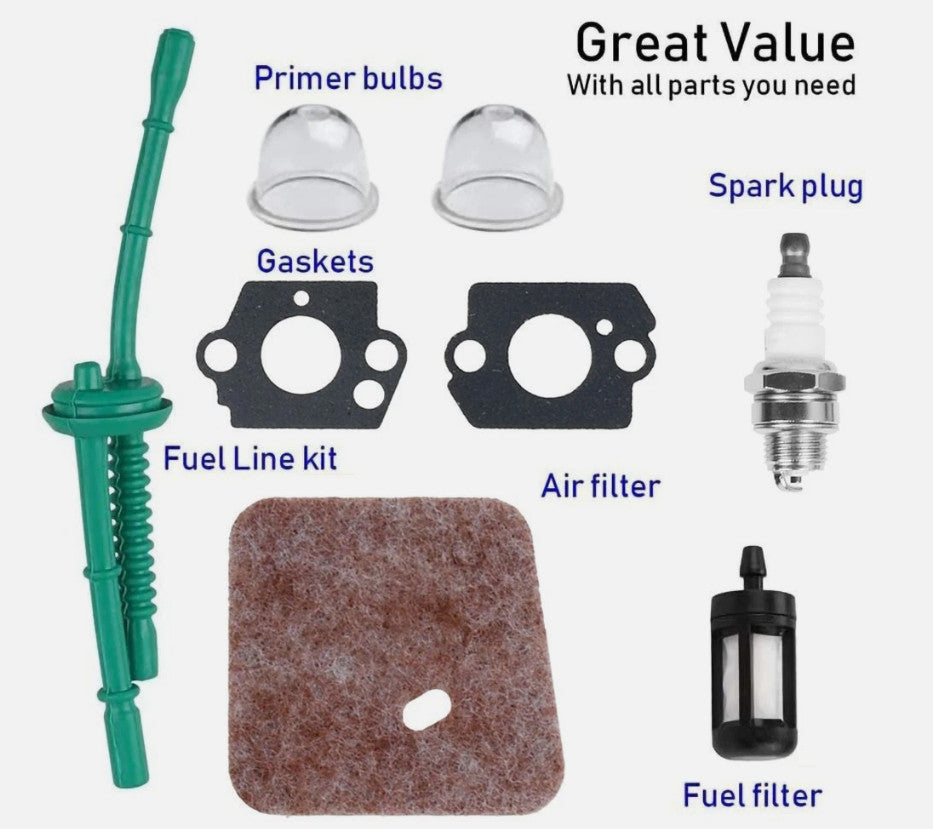 Fit Stihl Carburetor Carb FS38 FS45 FS46 FS55 KM55 Replacement Trimmer Parts