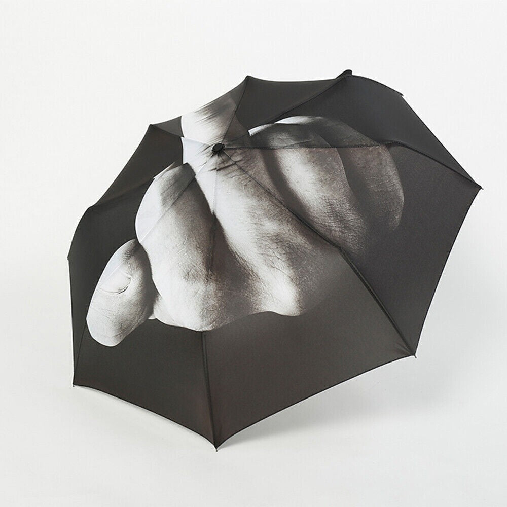 Wind Resistant Creative Umbrella Middle Finger Design Strong Frame Umbrella