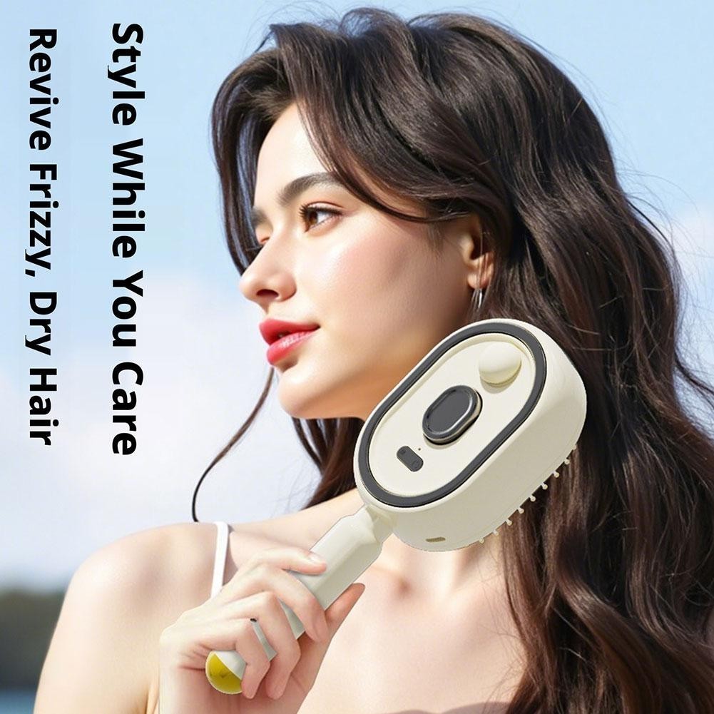 Electric Spray Air Cushion Massage Comb,Self-Cleaning Anti-Tangle Electric Brush