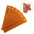 6X Acrylic Reflective Sign Post Panels Road Markers for Driveway Parking Safety