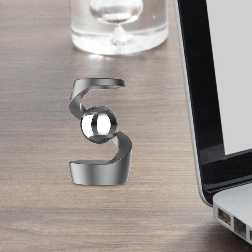 Gravity Defying Kinetic Desk Toy Metal for Adults Desktop Rotating Gyroscope