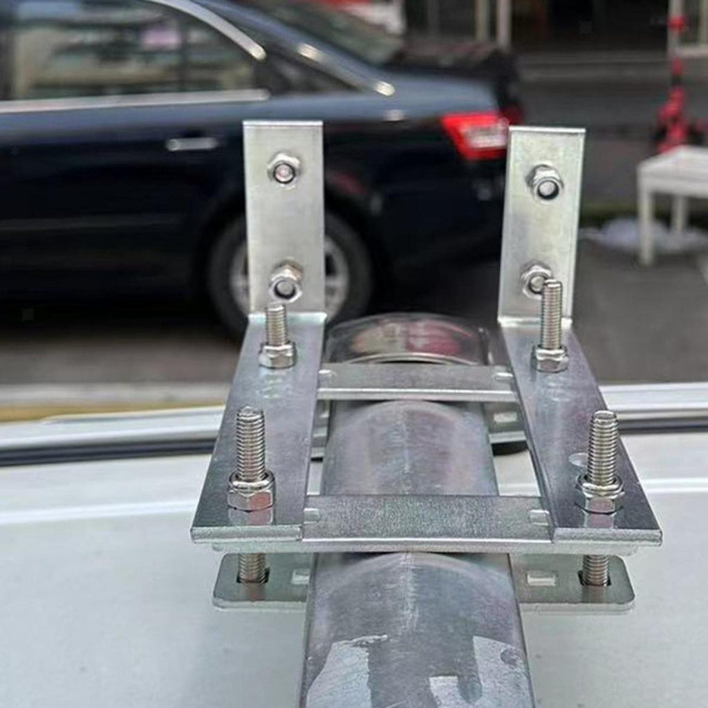 Car Awning Mounting Hardware Bracket Kit , Black with L & i Shape Brackets