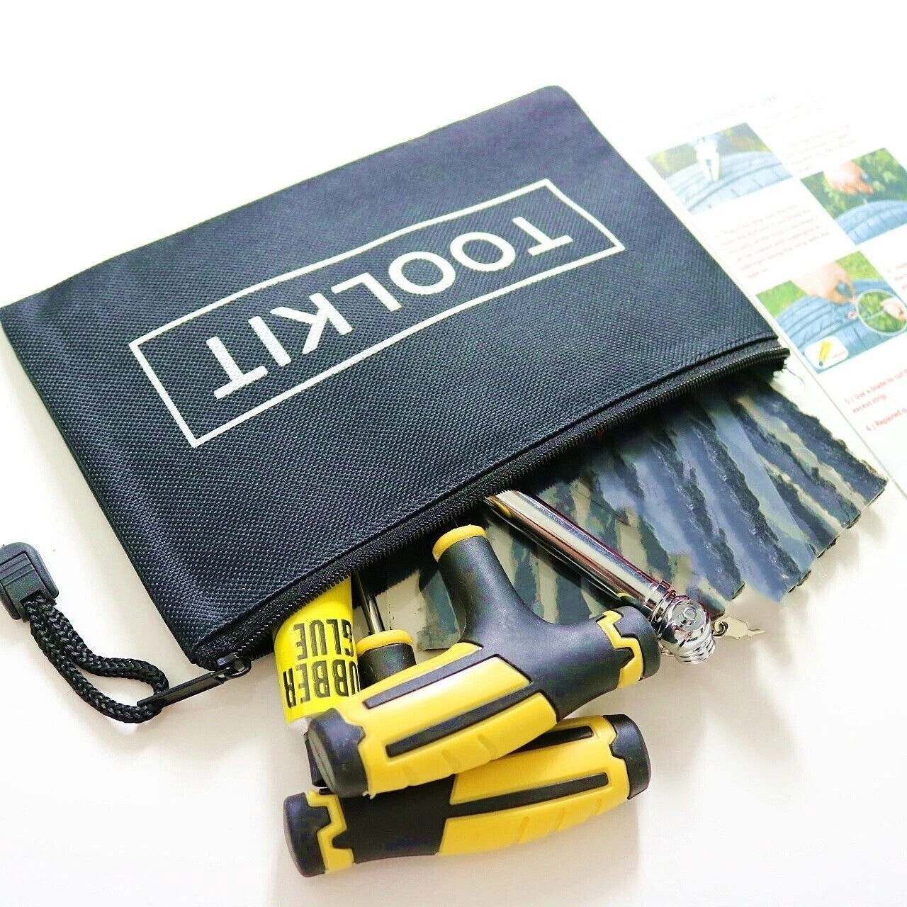 24Pcs Emergency Tyre Puncture Repair Kit Car Van Motorcycle Tubeless Tire Strips
