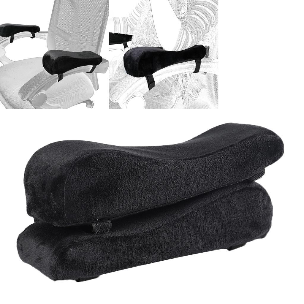 2 Pack Office Chair Armrest Pads Covers with Memory Foam for