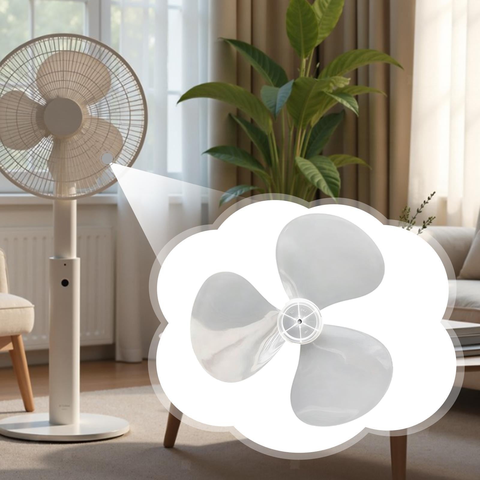 Clear Plastic Universal Replacement Fan Blade Three Blade Design for 16 Inch