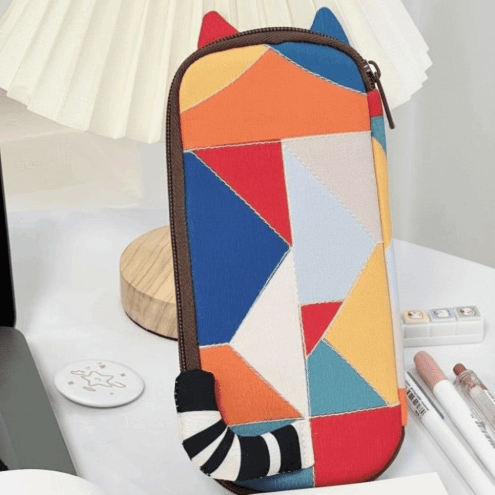 Cat Pencil Case Cartoon Pen Bag Stationery Storage Bag Students Gift