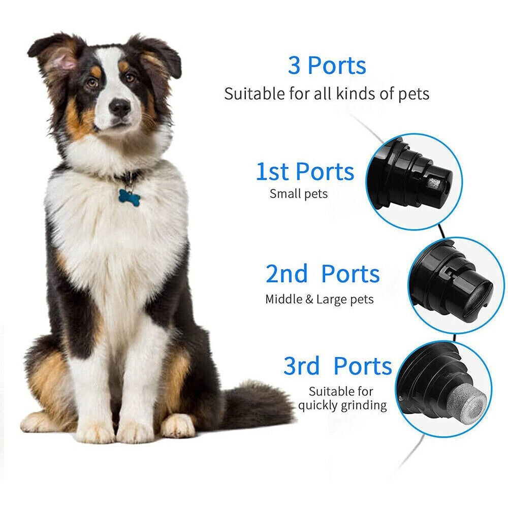 Pet Dog Cat Nail Claw Grooming Grinder Trimmer Electric Nail File Tool Cutter UK