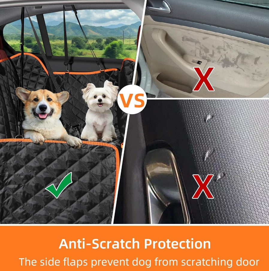 Dog Car Seat Cover Pet Back Seat Hammock Safety Protector Waterproof Non Slip UK