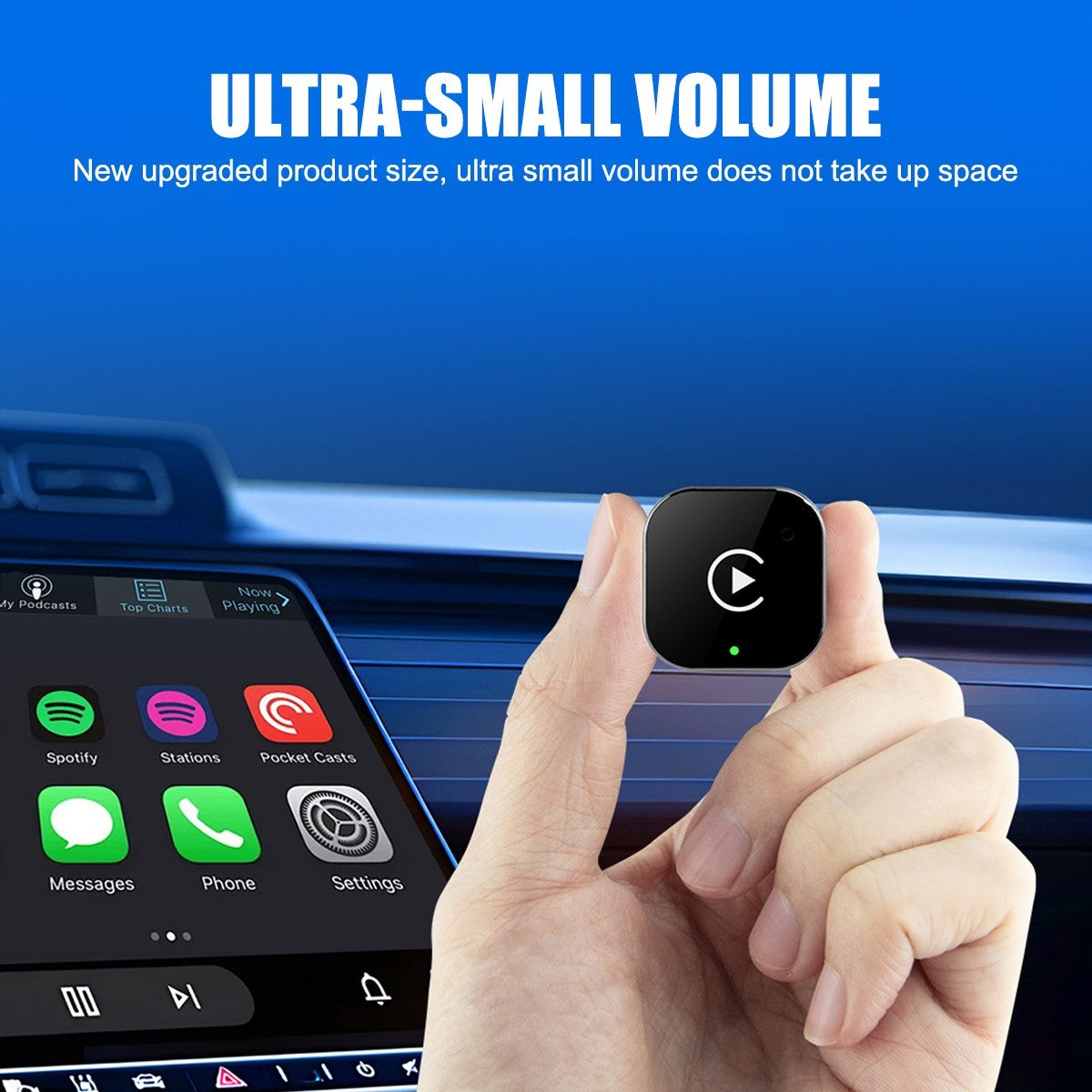 2025 USB Wireless CarPlay Adapter For iPhone Apple Wireless Dongle Plug ＆Play-UK