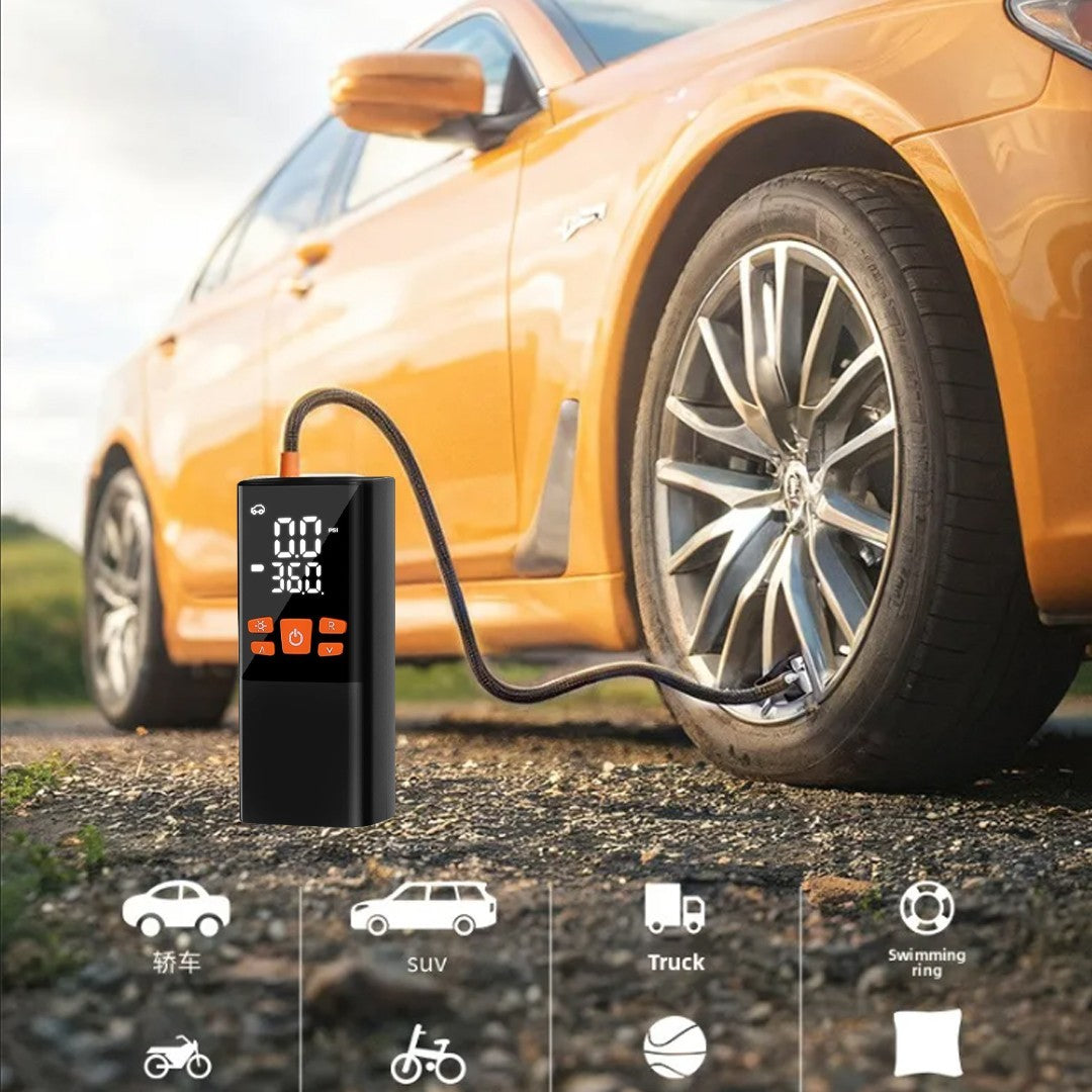 Digital Rechargeable Tire Air Compressor Pump Tool Car Tyre Inflator Cordless