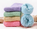 5 Pairs Women Soft Fluffy Cosy Bed Socks Warm Lounge Slipper Fleece Sock Winter