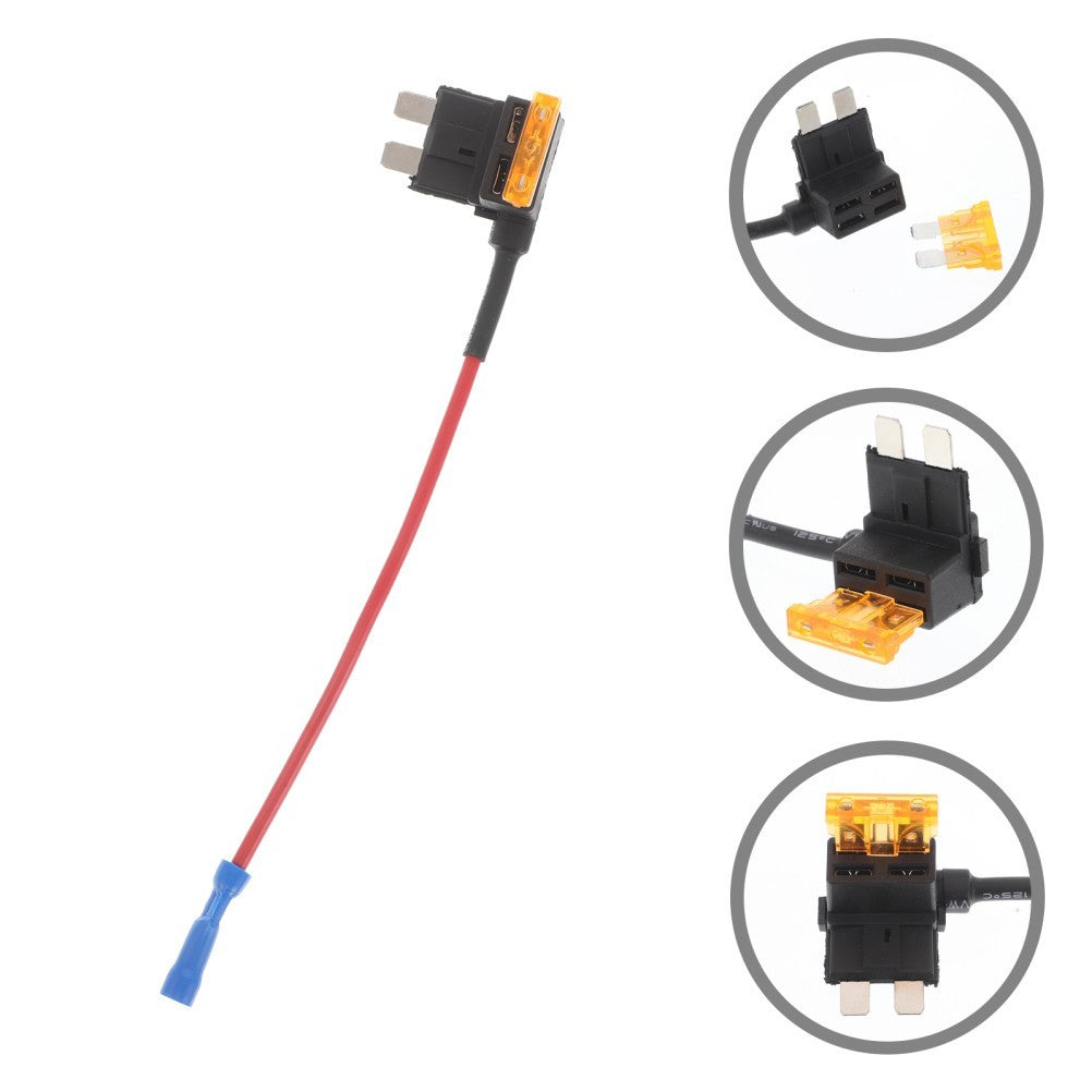 5 Pcs Low Profile Mini Fuse Tap Car Pull-out Auto Extender Cable