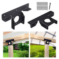 2pcs 3 Way Pergola Brackets Durable Gazebo Accessories Metal for 4x4 Wood Post