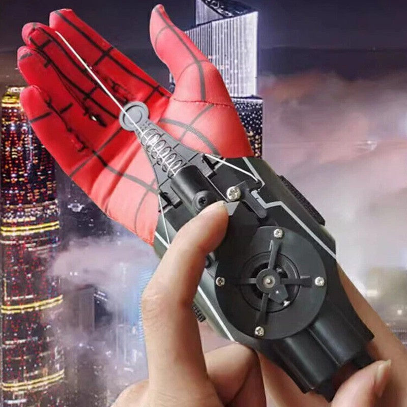 Web Shooter Launcher String Toy Electric Reel In Spider Web Shooters
