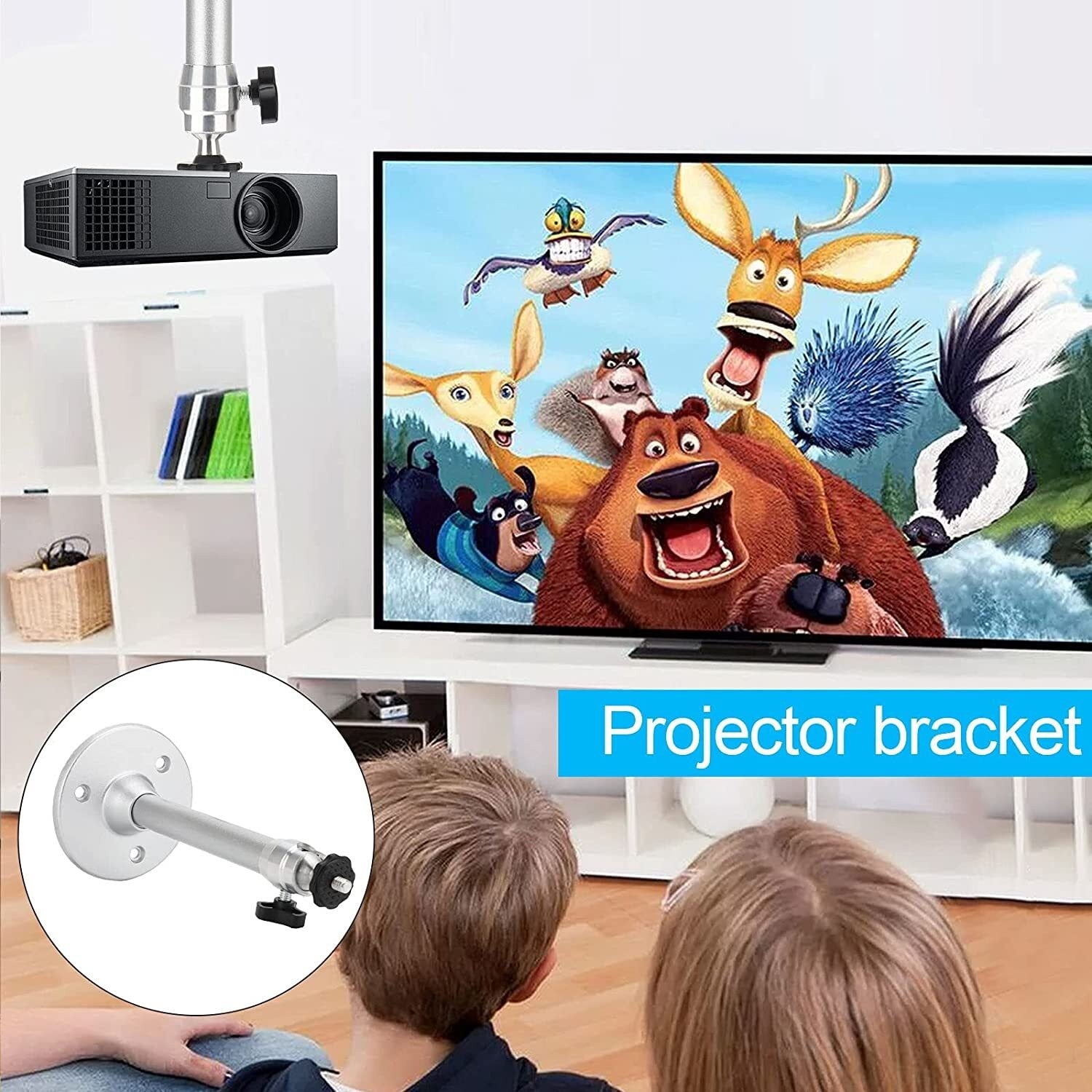 Mini Ceiling Wall Projector Mount Stand Universal Bracket Holder Tilt & Swivel