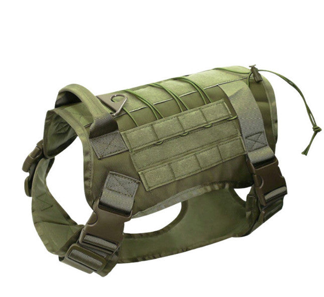 No Pull Tactical Dog Harness and Lead Set Military Training Vest w/ Handle