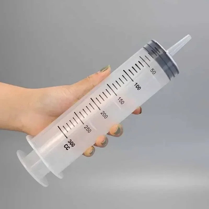 500ml Large Capacity Syringe Reusable Pump Oil Measuring with 1M Clear Tube