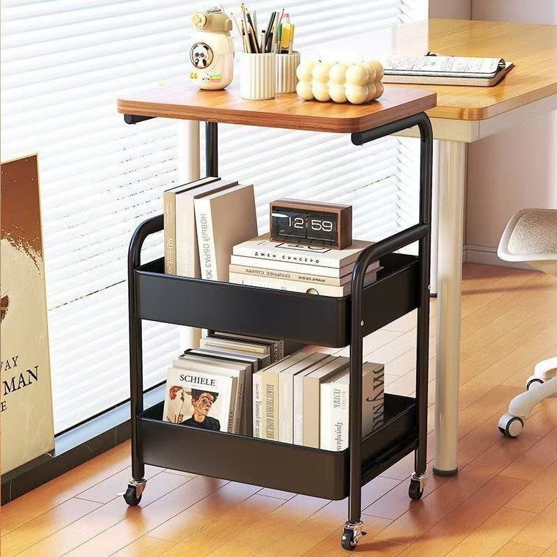 3 Tier Storage Trolley Cart Kitchen Utility Rolling Rack Tray Shelf On Wheels