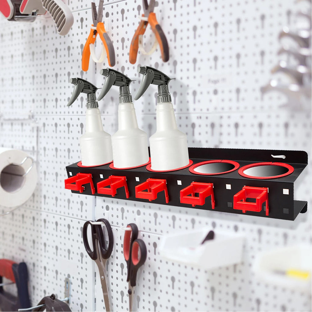 Spray Bottle Storage Rack Wall Mounted Spray Bottle Organizer for Workplace UK