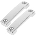 2pcs Stainless Steel Bimini Top Strap Pad Eye Kayak Deck Loops Webbing Footman
