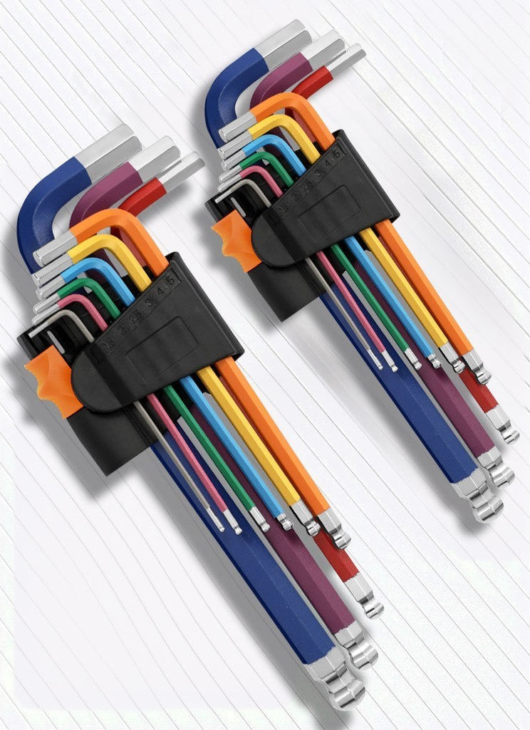 9pcs Screwdriver Tool Set Colorful Hexagonal Wrench Set, Hexagonal Wrench Set