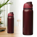 Stainless Steel Water Bottle Freesip 32oz Insulated- Black Cherry Portable