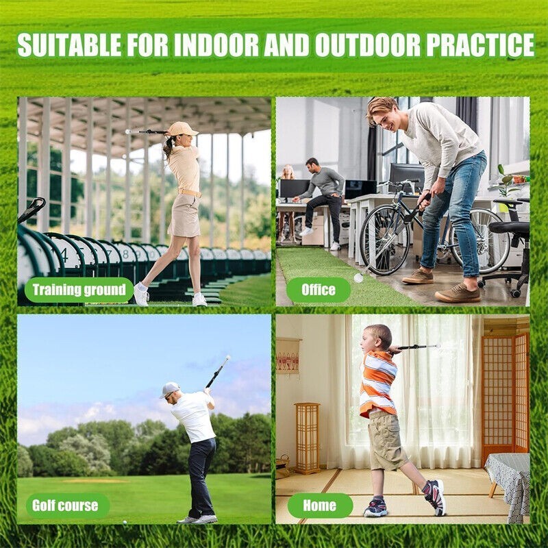 Golf Retractable Swing Club Soundable Swing Trainer Golf Indoor Training Aids