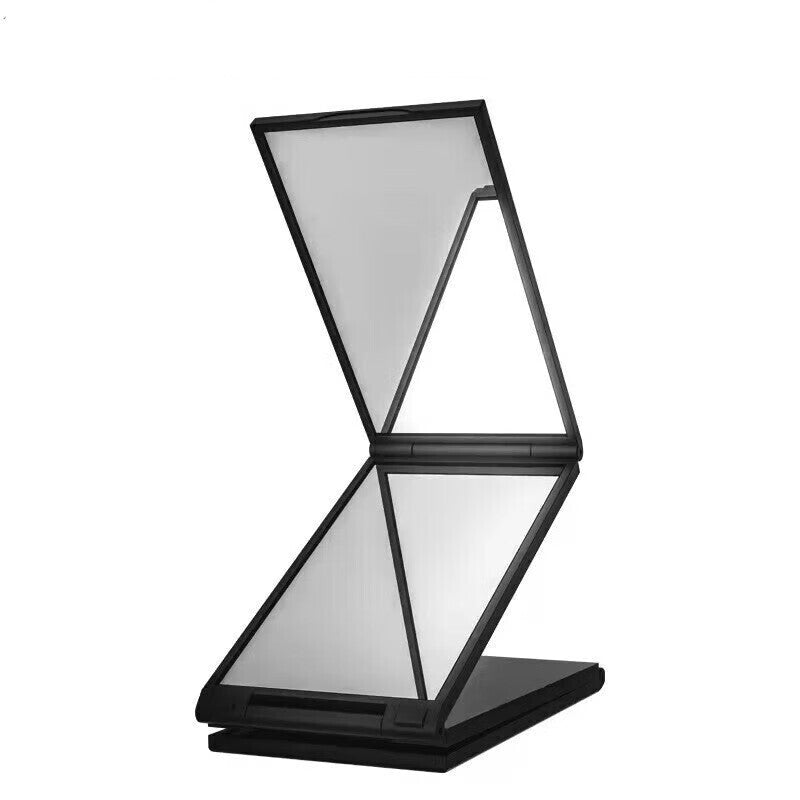 Nishomee Mirror, 4-Sided Folding Mirror, Multi Angle Folding 360 Degree Compact