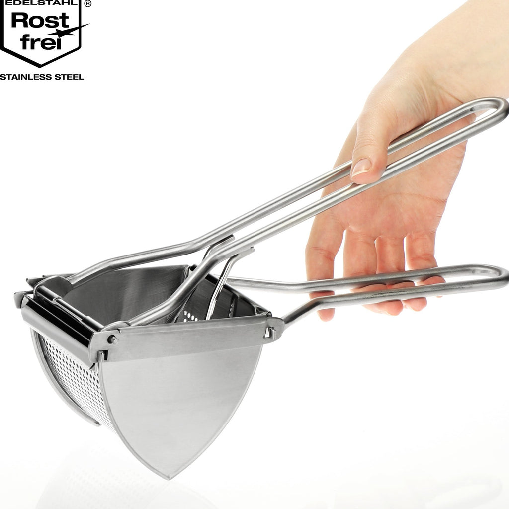 Heavy Duty Manual Potato Ricer Stainless Steel Masher Press Folding Kitchen Tool
