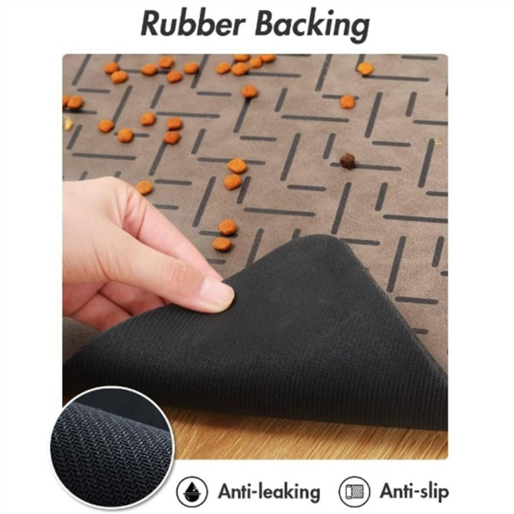 Quick Dry Pet Food Bowl Mat Non-Slip Cat Feeder Pad  Pet Supplies