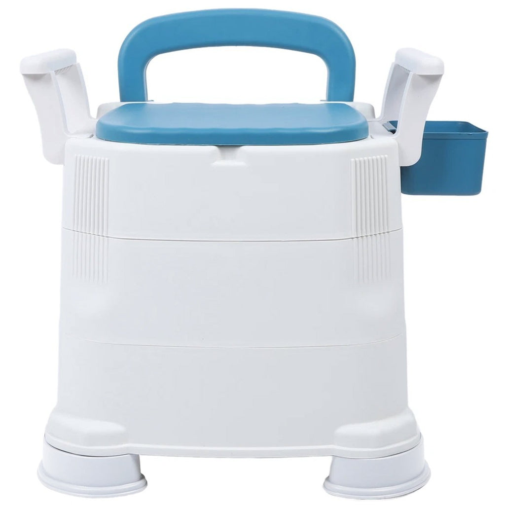 Mobile Odorless Adult Bedside Commode Detachable Armrests For Elderly Use
