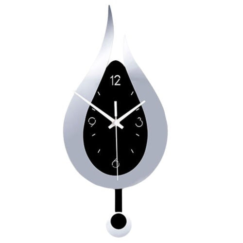 Silent Waterdrop Wall Clock Modern Pendulum Acrylic Wall Hanging  Acrylic