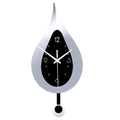 Silent Waterdrop Wall Clock Modern Pendulum Acrylic Wall Hanging  Acrylic