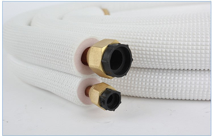 5M Insulated 1/4" 3/8" Air Conditioner Pipes Pair Coil Tube Split Line Pipe UK