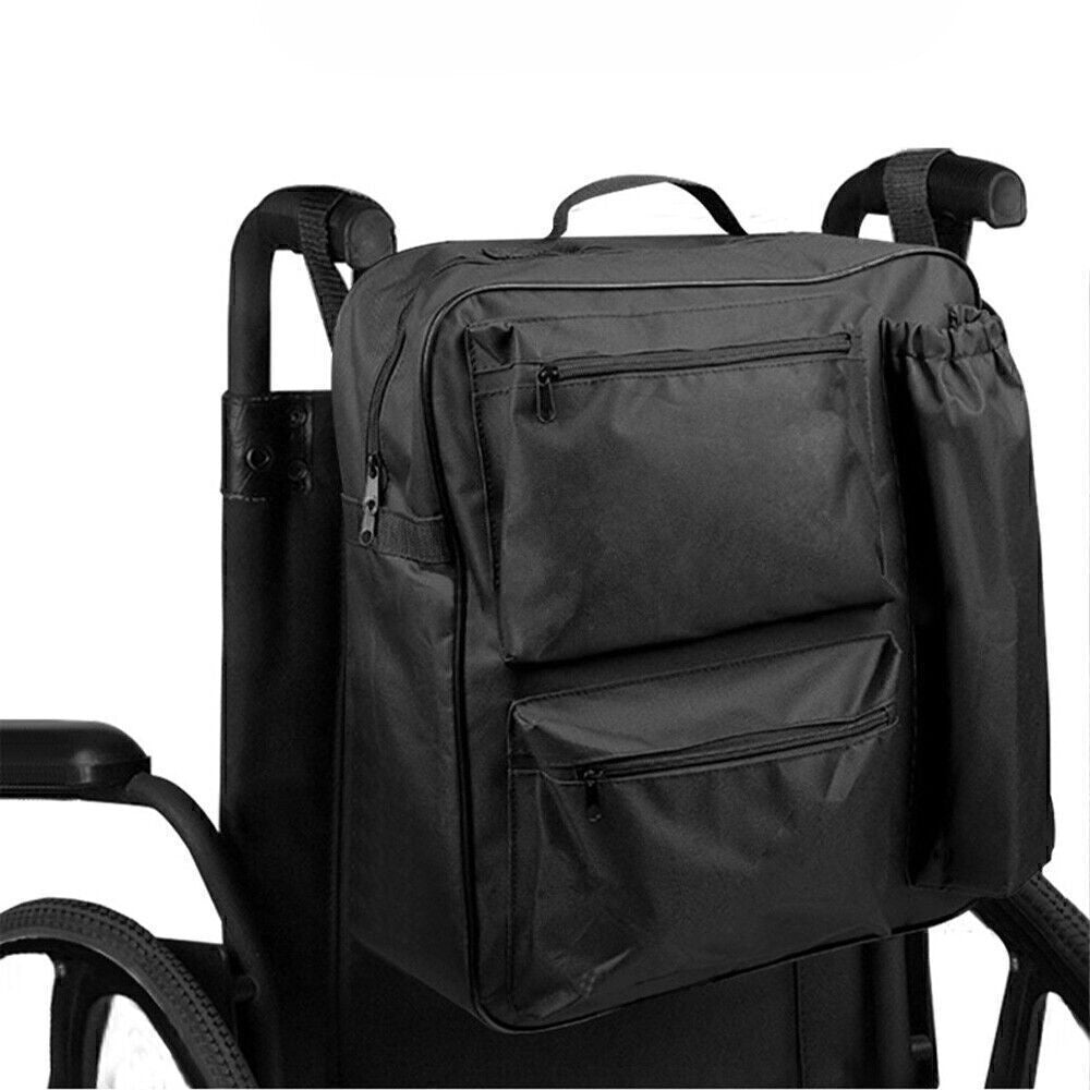Deluxe Large Wheelchair Mobility Scooter Shopping Bag Holdall Handle Black