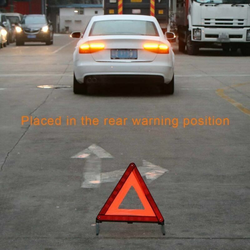 Warning Triangle X 2 Large Reflective Car Breakdown Hazard Road EU Emergency