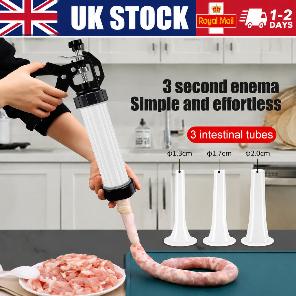 Food Grade Quality Manual Sausage Maker Meat Stuffer Filler Hand Operated Salami