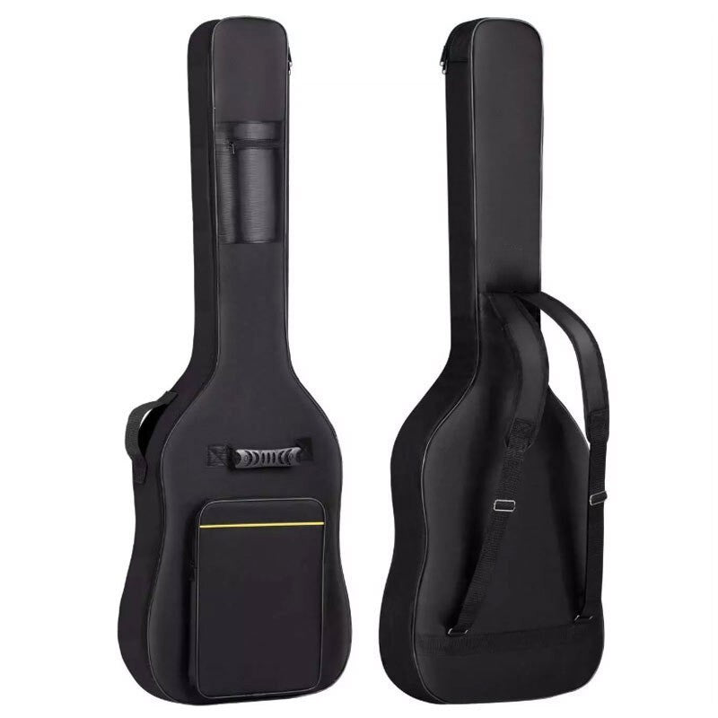 Black Full Size Padded Protective Classical Acoustic Guitar Back Bag Carry Case