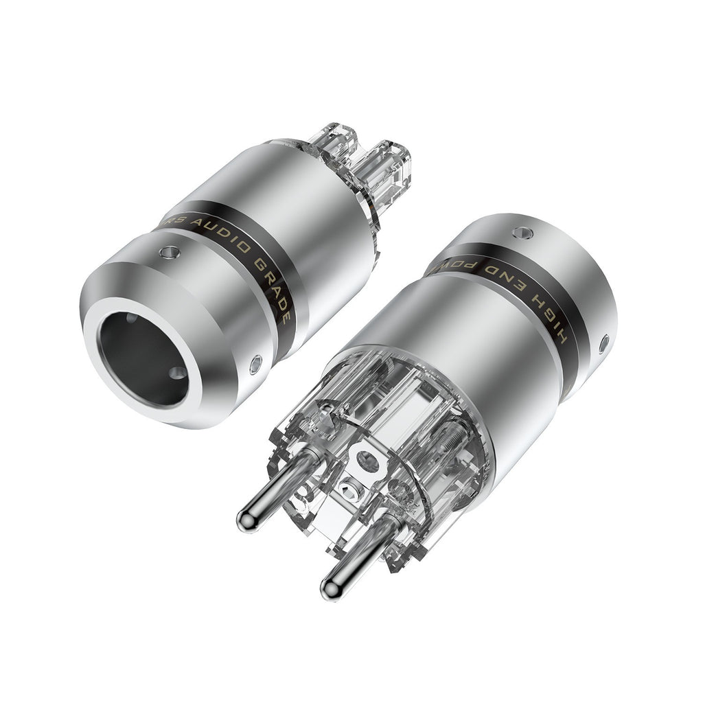 HiFi Audio Rhodium Plated Power Cable Connector EU Schuko AC IEC-C13 Plug