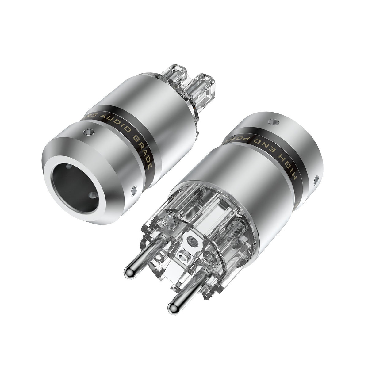 HiFi Audio Rhodium Plated Power Cable Connector EU Schuko AC IEC-C13 Plug
