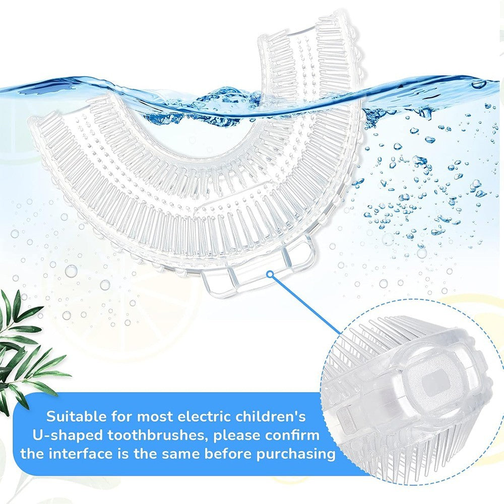 360° U-Shaped Ultra Sonic Electric Toothbrush Automatic Blue Light For Adults
