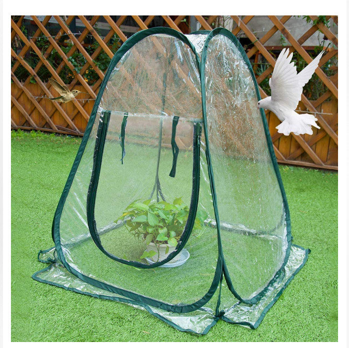 Mini Greenhouse Tent Popped Up PVC Grow House Small Indoor Outdoor Portable New