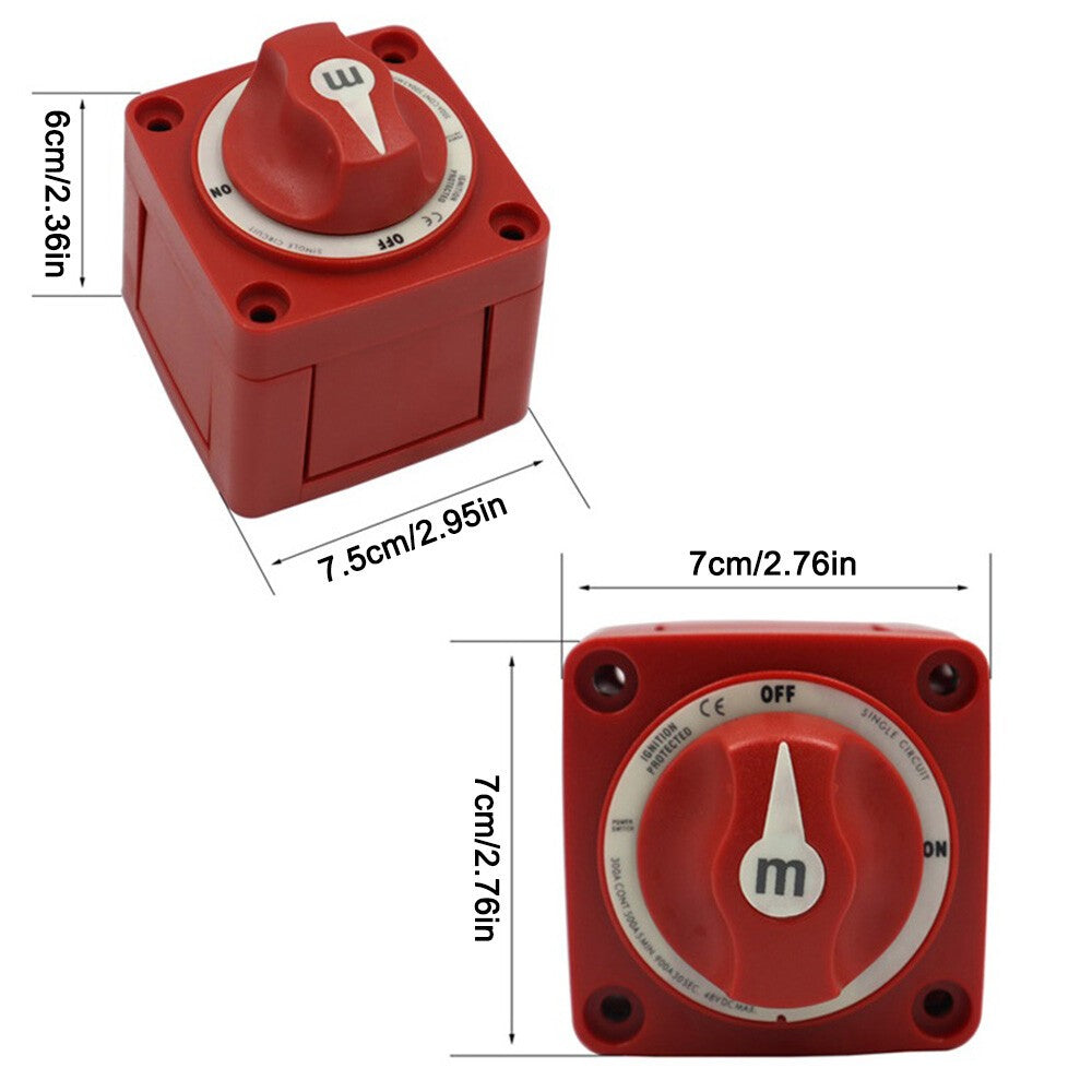 Blue Sea 6006 M-Series ON/OFF Battery Switch Single Circuit On/Off Marine Boat