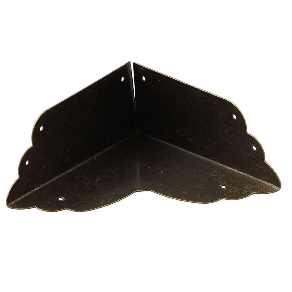 Distinctive Iron Corner Guards with Antique Cloud Pattern Set of 4 Bronze Color