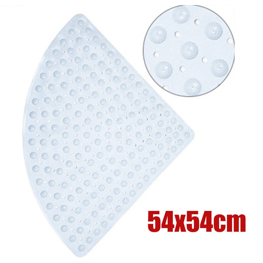 Anti Mould Quadrant Bath Mat Safety Mat Shower Mat Non Slip Sector Rubber Corner