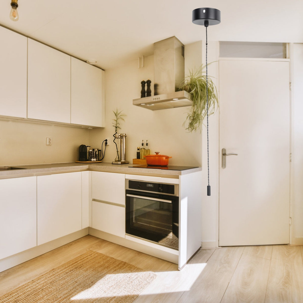 Sophisticated Bathroom Pull Cord Light Switch with Ample Length Options