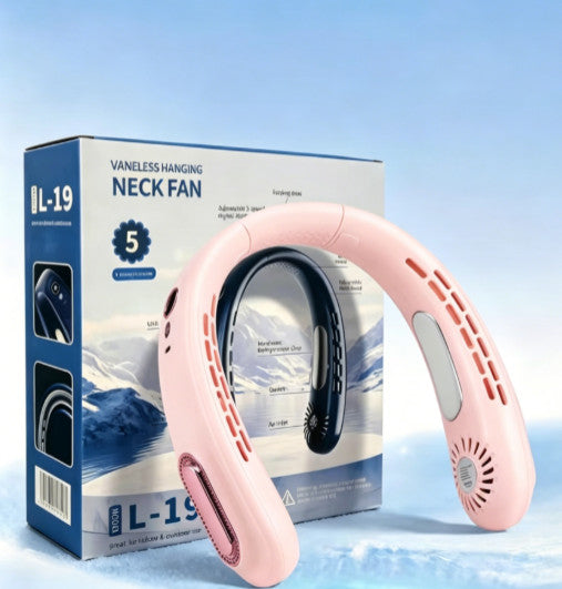 Flexible Soft Silicone USB Personal Neck Cooling Fan Rechargeable Fifth Gear