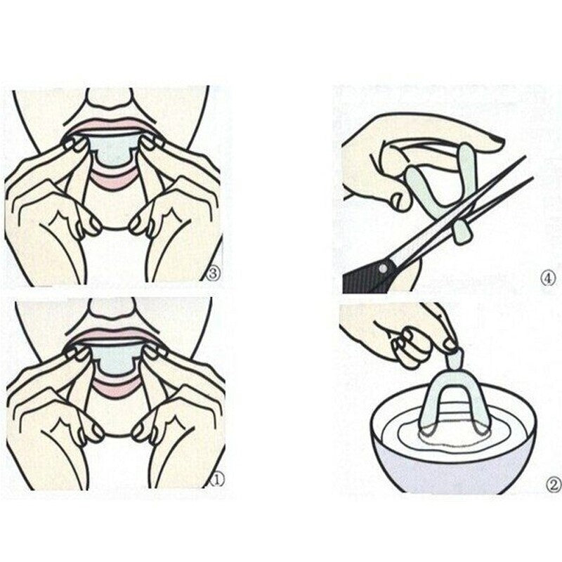 2/4PCS Sleeping Mouth Guard Stop Teeth Grinding Anti Snoring Bruxism Eliminates.